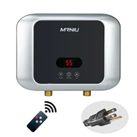 Chauffe-eau électrique instantané sans réservoir, 220V/110V, 3500W/5500W, chauffage mural pour salle de bains, douche, maison, cuisine, sous évier 1