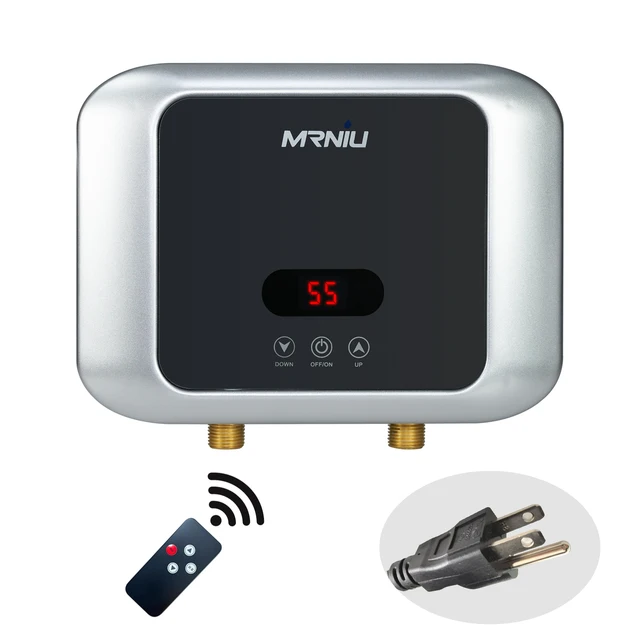 Chauffe-eau électrique instantané sans réservoir, 220V/110V, 3500W/5500W, chauffage mural pour salle de bains, douche, maison, cuisine, sous évier 1