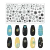 Christmas Nail Art Stamping Plate Drawing Template Winter Snowflakes Floral Christmas EIK Image Stencil Mold Nail Printing Tools 6