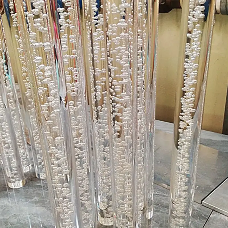 

Clear Acrylic Rod With Bubbles Many Sizes For Choice
