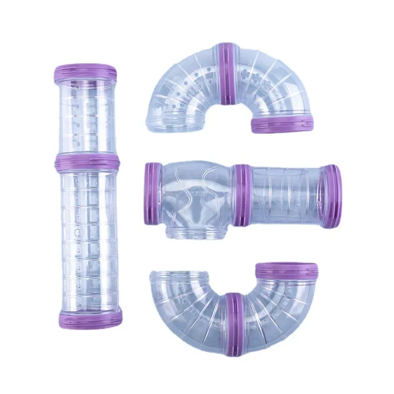 Hamster Tunnel Toy Maze DIY Remodeled Cage External Tubes Set Sports U Pipe Guinea Pig Accessories Pipeline Chinchillas Supplies small pet tunnel,hamster cage tunnel,hamster toy maze