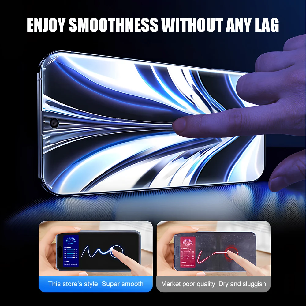 HD Full-Coverage Tempered Glass Screen Protectors (1-4 Pack)
