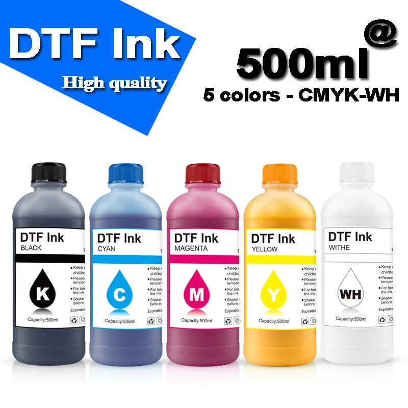 1000ML DTF ink for direct transfer film for PET film all desktop & large  format DTF