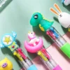 10-20pcsLot Kawaii Mini Four-Color Ballpoint Pen Cute Cartoon 4 Color Retractable Rollerball Pen Student School Gift Stationery 3