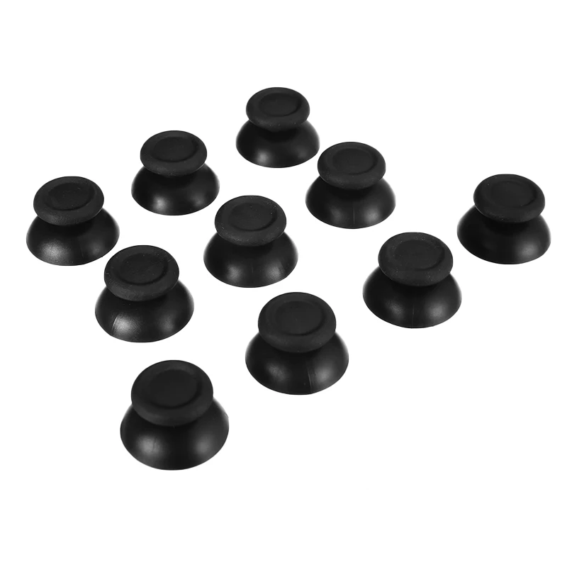 10pcs Plastic Black Analog Thumbstick Thumb Stick Replace For PlayStation 4 PS4 Controller Thumbstick Caps