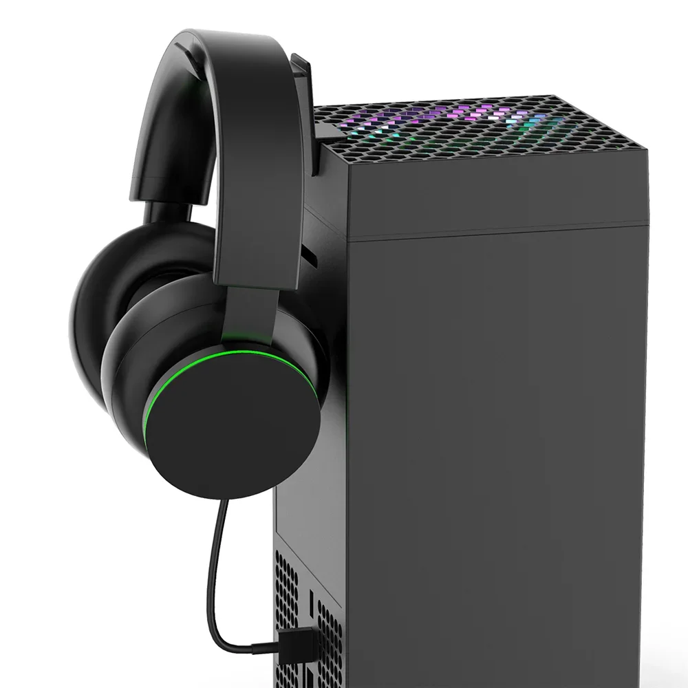 Xbox 시리즈 X 콘솔용 PG-XBX026A 냉각 선풍기, 온도 조절 스마트 센싱 선풍기, 다채로운 RGB 조명, 저소음