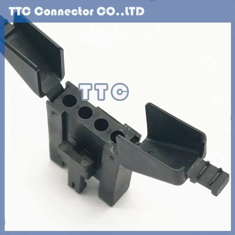 

5pcs/lot 4-core black rectangular connector with tail clip SMS4PDH1 SMS4PDH-1
