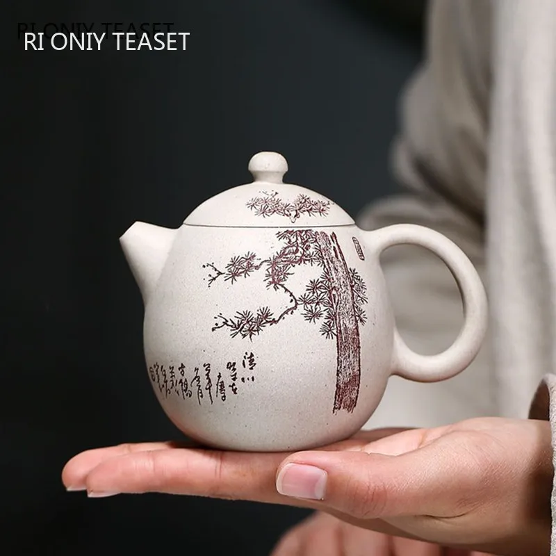 220mlHighendChineseYixingPurpleClayTeapotsHandmadeDragonEgg