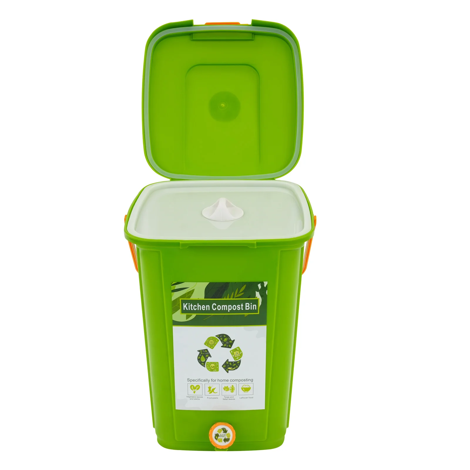 Compost Bins Kitchen Compost Bin Compost Container Large Capacity Compost Container Double Cover 10L/15L/20L