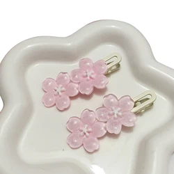Anime - Inspired Sakura Flower Pink Hair Clip - Cute & Sweet Ornament Gift - Onesize