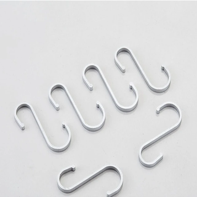 12Pcs Anti-drop Hook Single Hook Without Bayonet S Hook Hook Flat