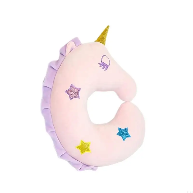 F68D Animal Memory Foam Ushaped Neck Pillow Unicorns Stuffed Animal Pillow 3