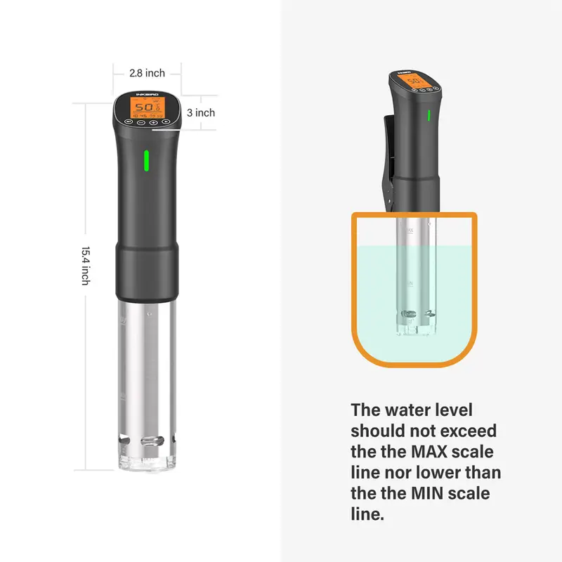 INKBIRD Culinary Sous Vide ISV-200W Wi-Fi Precision Cooker Powerful&Durable Immersion Circulator with Stainless Steel Components - Image 3