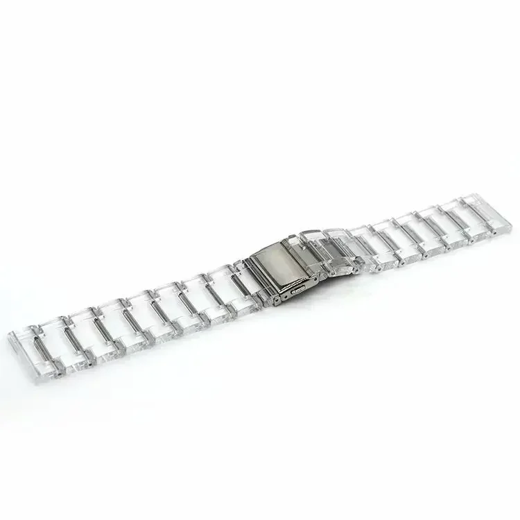 Rainbow Transparent Resin Watch Band Bracelet Accessory