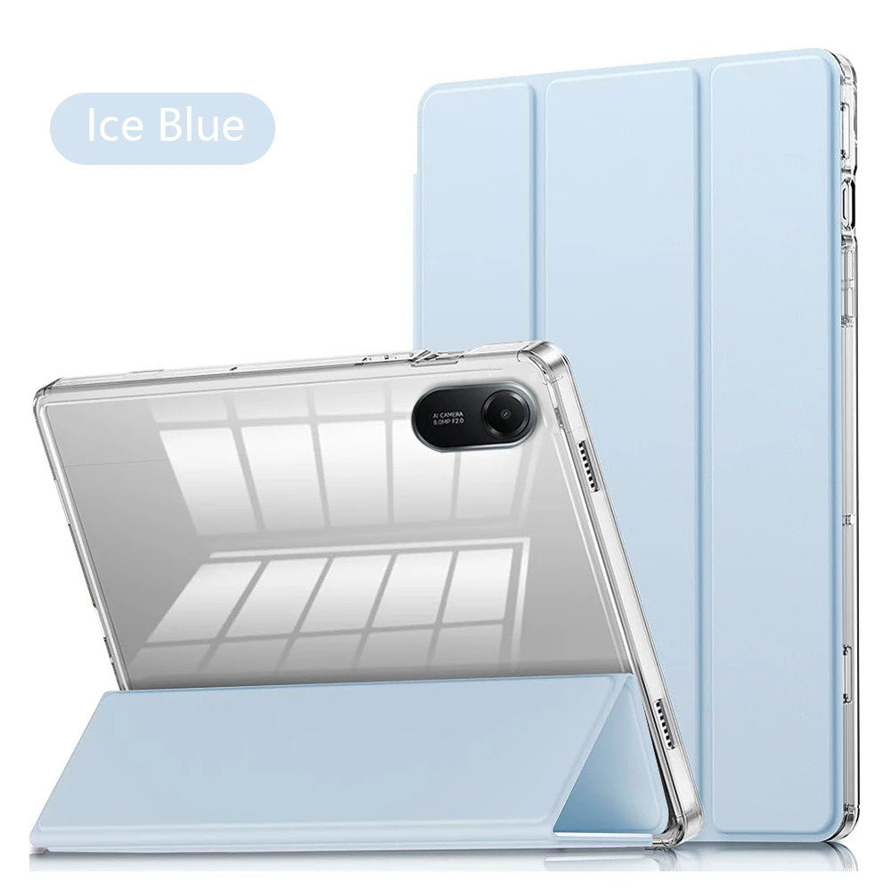 Slim & Lightweight TPU Hybrid Tablet Case with Clear Transparent Back and Auto Wake/Sleep