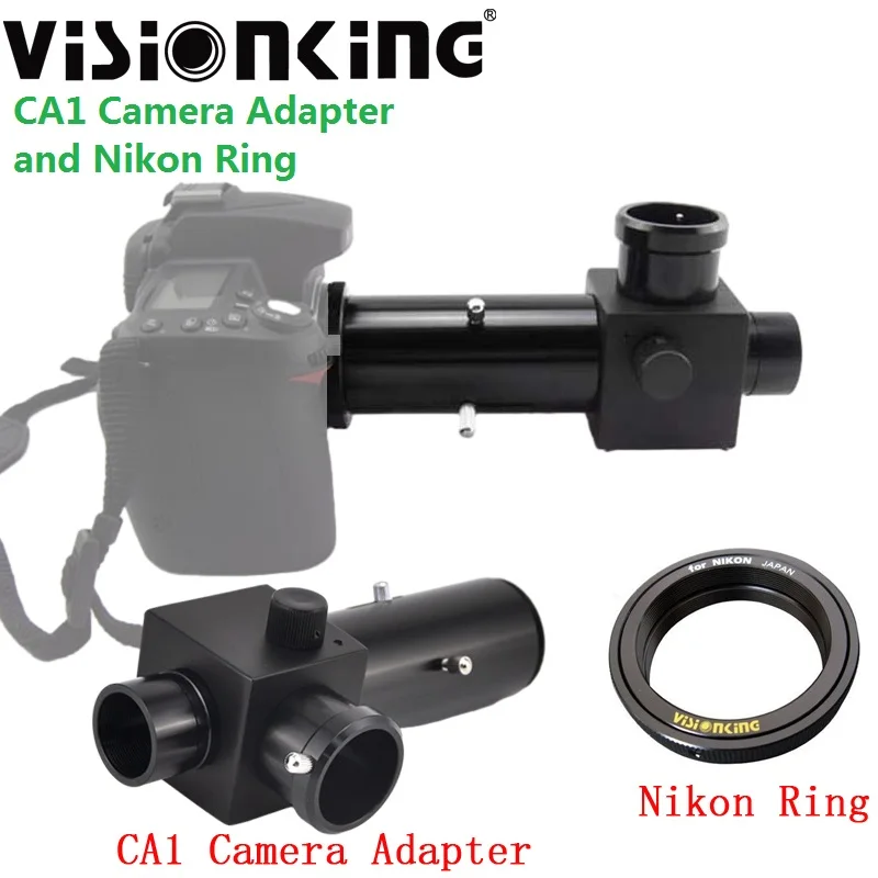 

Visionking 1.25" Variable Projection Connection Telescope Astronomical For Nikon DSLR Camera Adapter Photography Flip Mirror