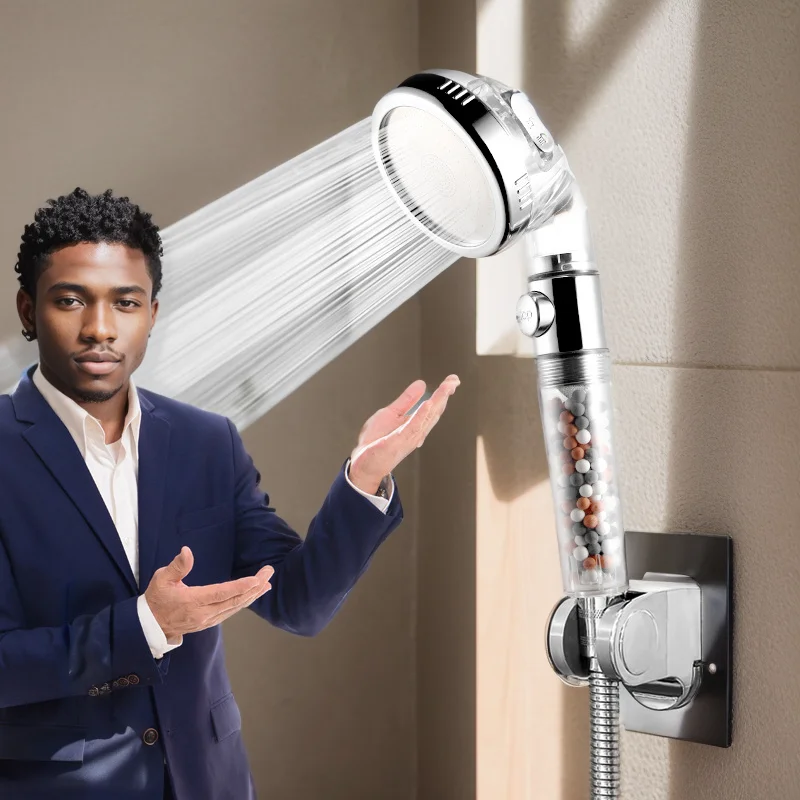 SPAHydrotherapyBeautyNegativeIonShowerHeadWatersaving