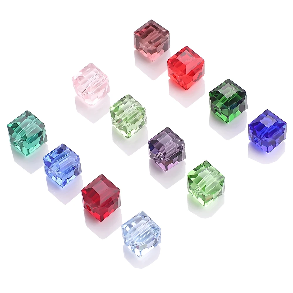 Miyuki-cuentas de cristal de cubo, accesorios de costura joyería China, cuadrados, facetados, 2/3/4/6/8/10mm, venta al por mayor granel - AliExpress Joyería y accesorios