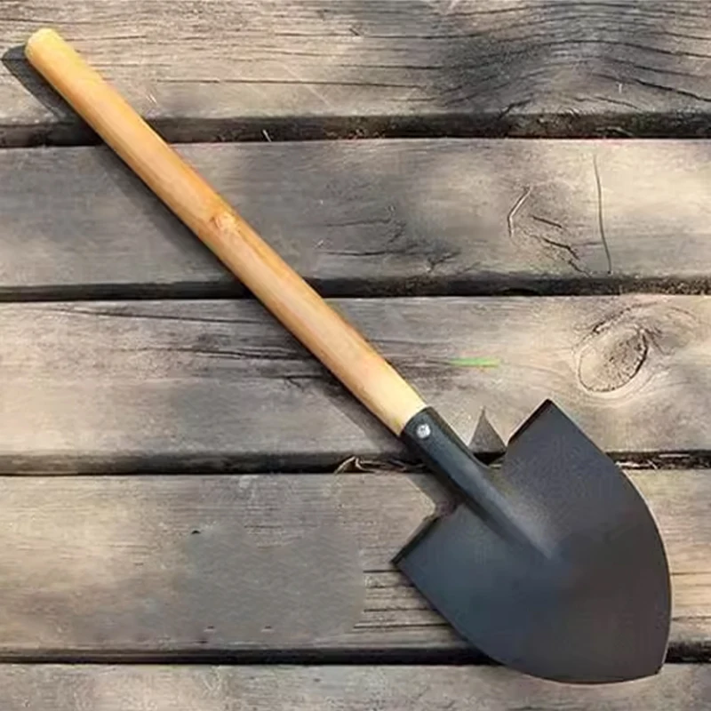 Portable Wooden Handle Steel Hand Shovel 4