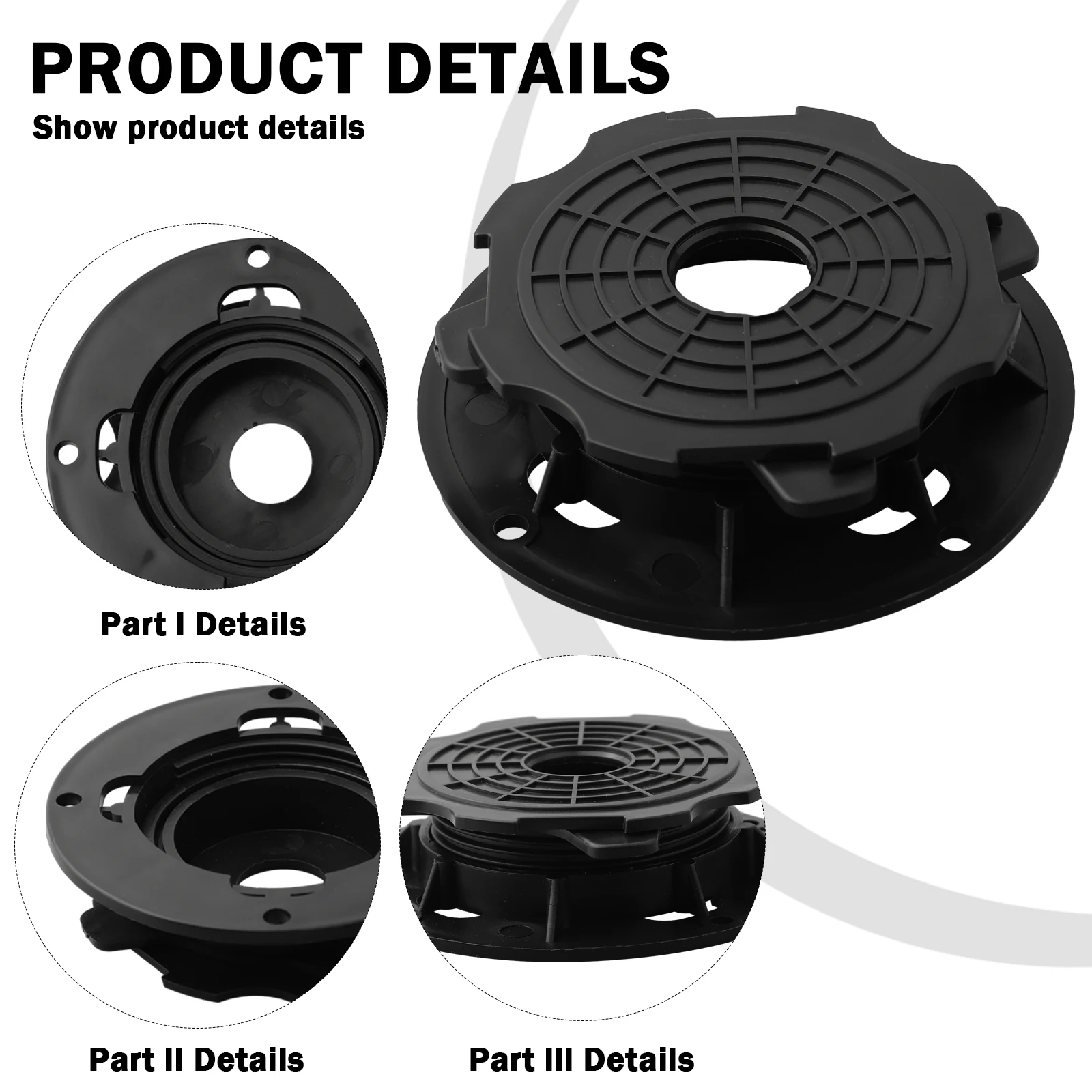 

4pcs Decking Board Adjustable Decking Support Pedestal Set Height Eliminate Slope Difference Plastic Decking Board Parts