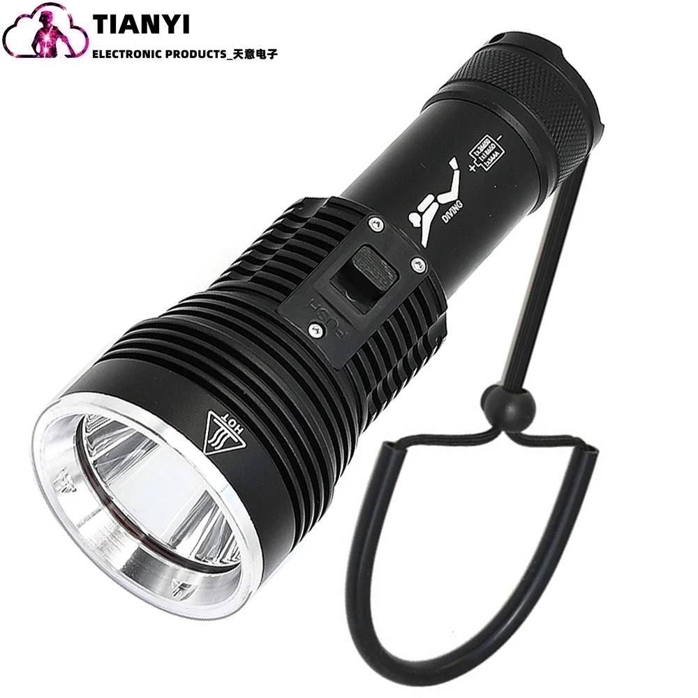 Dive Light Scuba Flashlight BT90 LED Lumen Professional Diving Light Underwater Flashlight For Diving, Rechargeable Waterproof_voghion.com