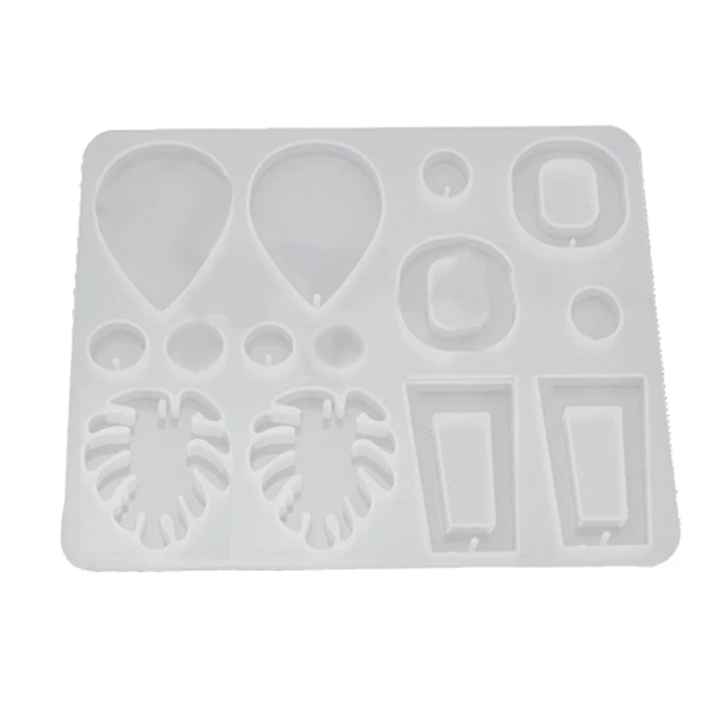 

Серьги «сделай сам», полуоткрытые каплевидные ювелирные изделия из уф смолы, форма для украшений, аксессуары для геометрической коллекции