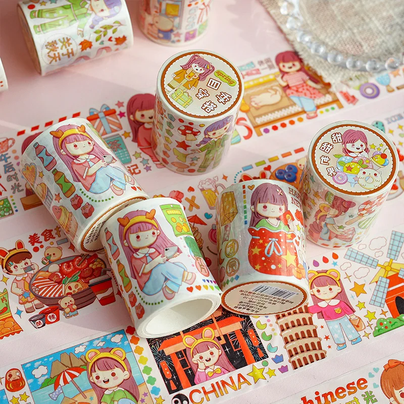 12pcs Lot Food Classics Series Cute Lovely Decorative Paper Masking Washi Tapes Washi Tape