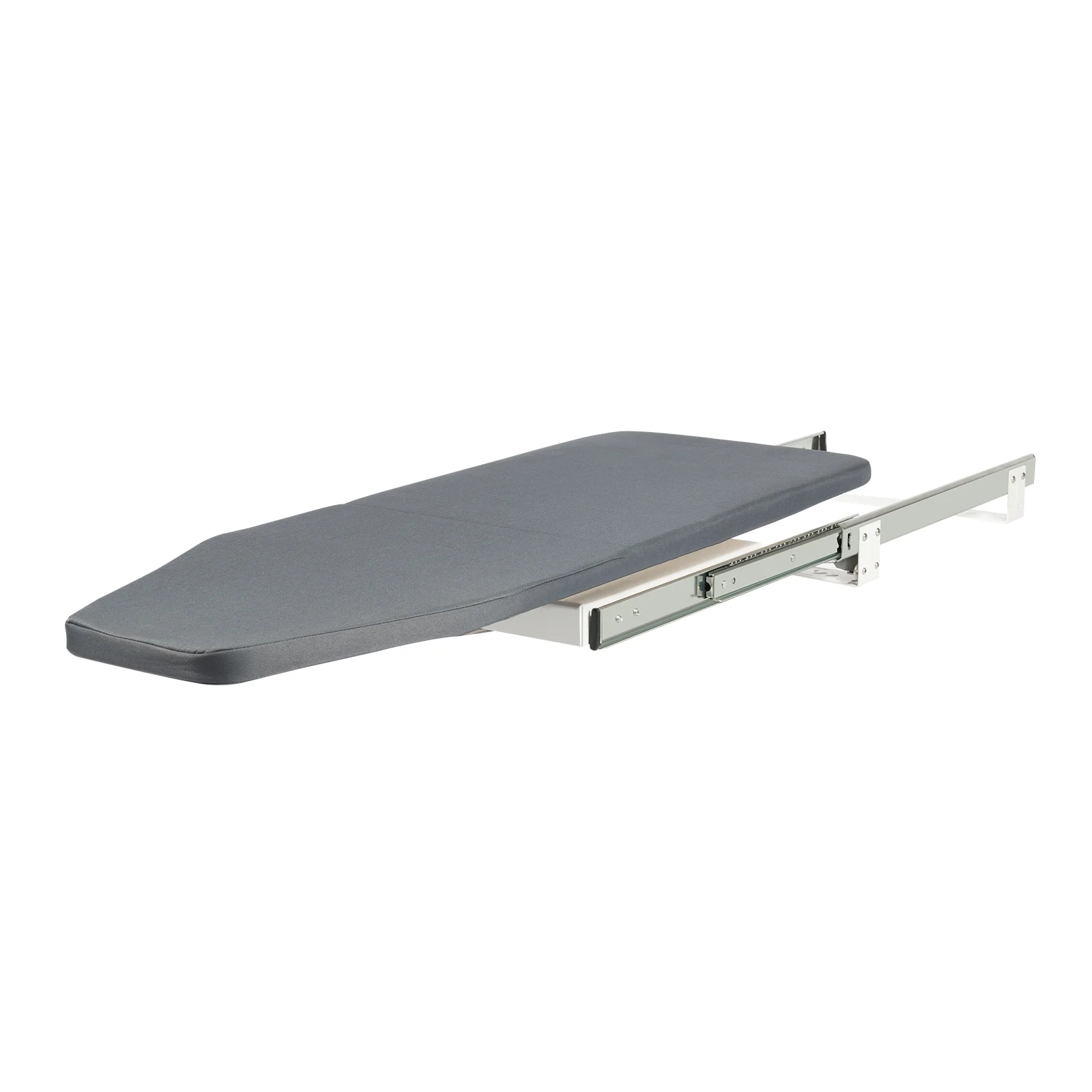 Klappbares Bügelbrett, Drehbares Ausziehbares Bügelbrett mit Metallrahmen zur Schrankmontage 80x29,5x12cm für Zuhause und Apartment – Detail 12