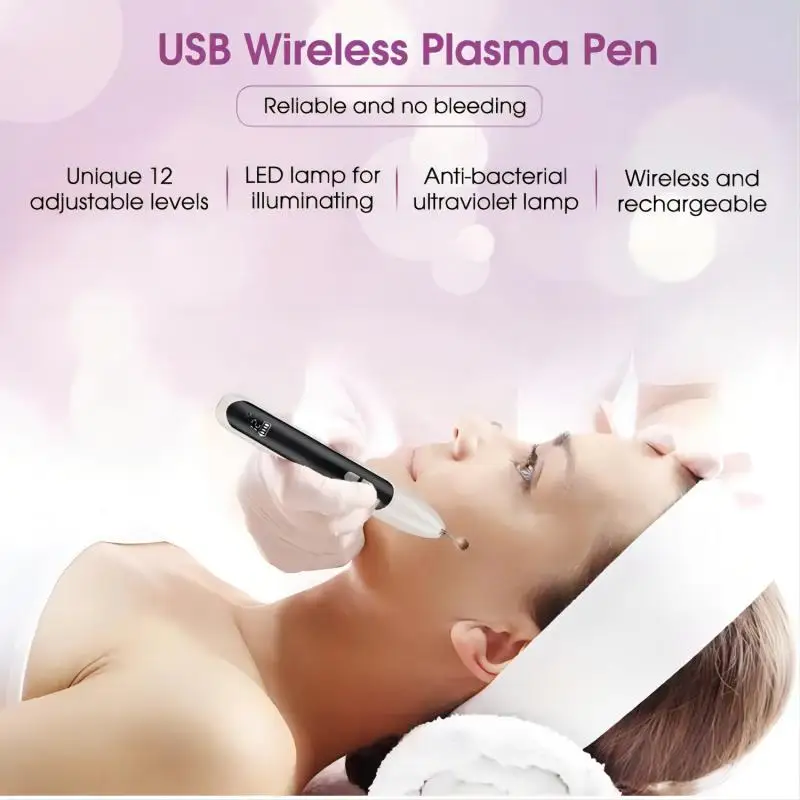 12 Level Laser Plasma Pen Face Skin Tag Dark Spot Remover Mole Tattoo Facial Freckle Wart Removal Machine Beauty Skin Care Tool skin tag removal tool skin tag removal pen laser skin treatment