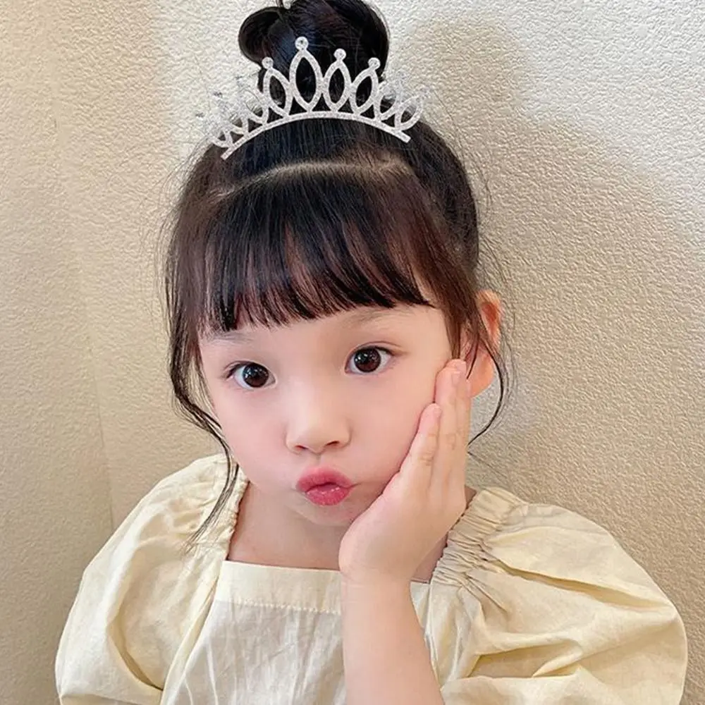 

Birthday Gifts Cosplay Pros Korean Style Hairpin Crystal Crowns Rhinestone Hairpin Princess Tiaras Children Girls Hair Comb