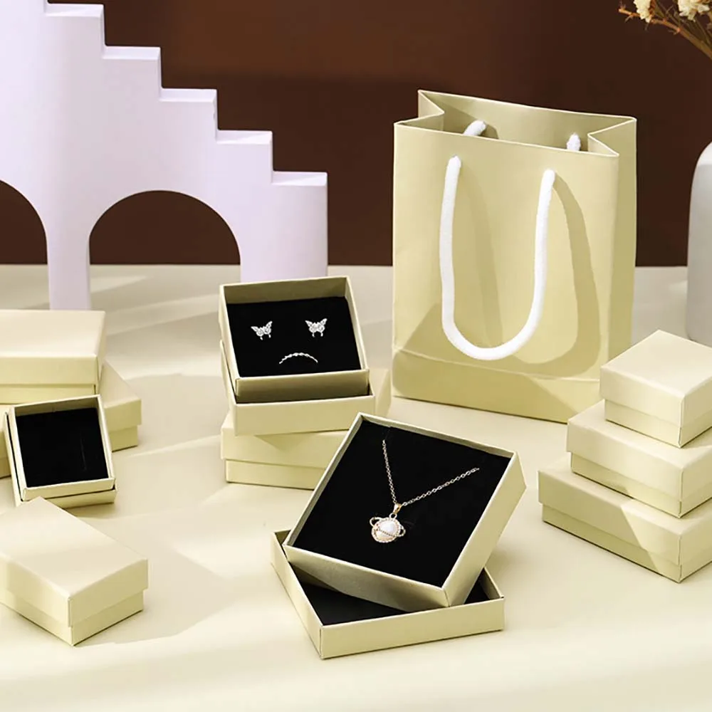 240 Scatole Regalo Per Gioielli In Cartone Con Motivo Marmo - Mini Portagioie Con Velluto Per Anelli, Collane E Bracciali - 5