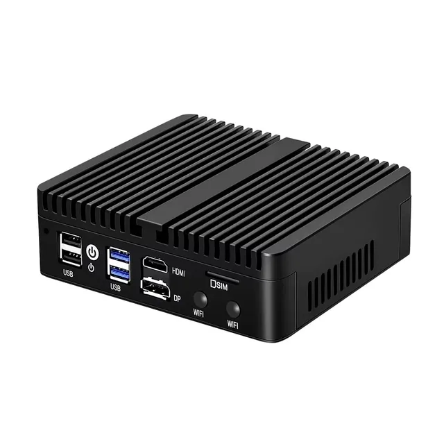 Topton Новый 4x2.5G i226 LAN Intel N150 N100 Брандмауэр Компьютер N5105 N5100 Мягкий маршрутизатор Промышленный безвентиляторный мини-ПК pfSense PVE ESXi 5