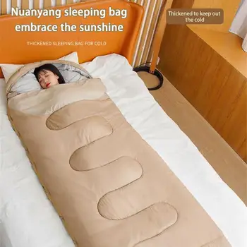 Winter Camping Sleeping Bag Ultralight Waterproof 4 Season Warm Envelope Sleeping Bags Outdoor Traveling Hiking Camping Gear 1