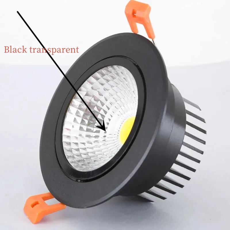 Round Dimmable LED COB Spotlight Ceiling Lamp AC85-265V 5W7W9W12W15W18W Aluminum Recessed Downlight Indoor Lighting led downlight recessed ceiling spotlight ceiling lamps