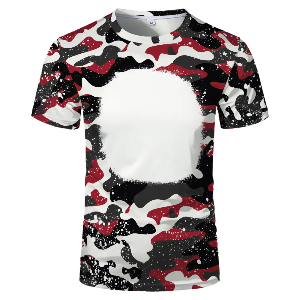 Camiseta en blanco de sublimación de calor, camisetas de Camou sueltas,  camisetas de manga corta, cuello redondo, ropa de calle informal, ropa para  fotos con impresión DIY - AliExpress, image size:1000x1000