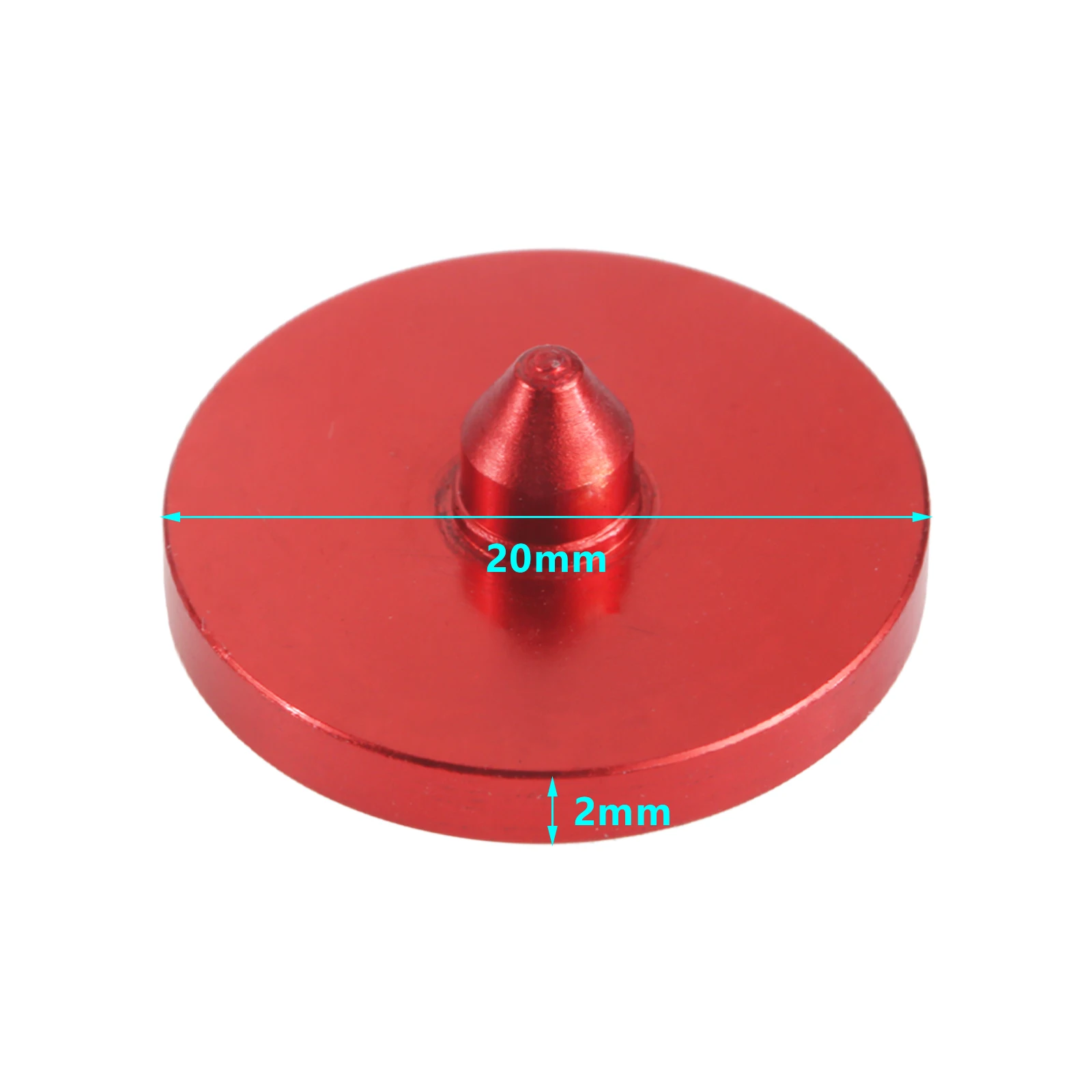 5Pcs Aluminium Alloy Round Shaped Golf Ball Position Mark Markers Golfer Training Aid Xmas Gift Red/Gold/Silver/Blue/Black 20mm