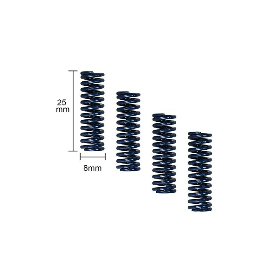 4PCS Upgrade Aluminium Hand Twist Nivellierung Mutter Kit mit Hot Bed Sterben Feder, Schrauben, Heizbett Silikon, für Creality 3D Drucker Teile – Detail 5
