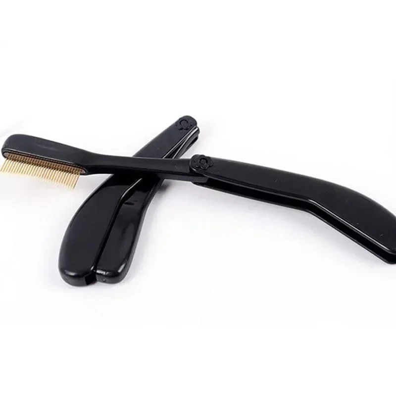 Makeup brushes Foldable Ultra-fine Stainless Steel Eyelash Brush Lash Separator Eyebrow Eyelashes Extension Comb Eyelash Curler Makeup Tools
