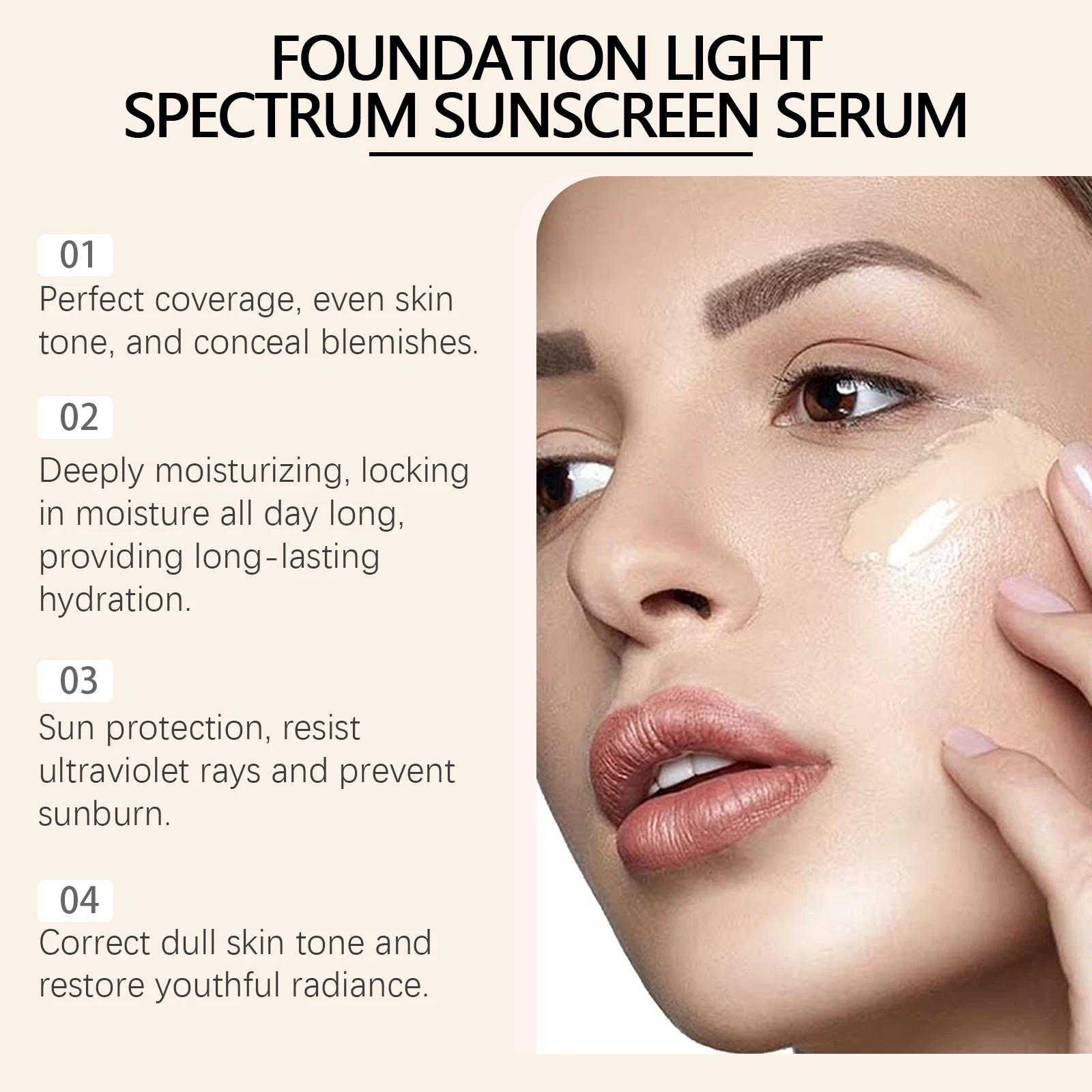 Liquid Foundation Matte Full Coverage Bbcream Waterproof Oil Control Moisturizing Flawless Lasting Concealer Base Makeup Product 4