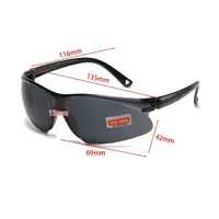 Lunettes de soleil de protection du travail UV400, lunettes anti-poussière, lunettes coupe-vent, lunettes de soleil de cyclisme, degré porteurs, sable vert, 1PC 5