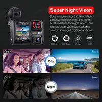 Caméra de tableau de bord D30H pour les touristes, enregistreur GPS, objectif de voiture, DVR, 4K, 2160P, WiFi, puce Novatek 96663, capteur d'image Sony, vision nocturne 6