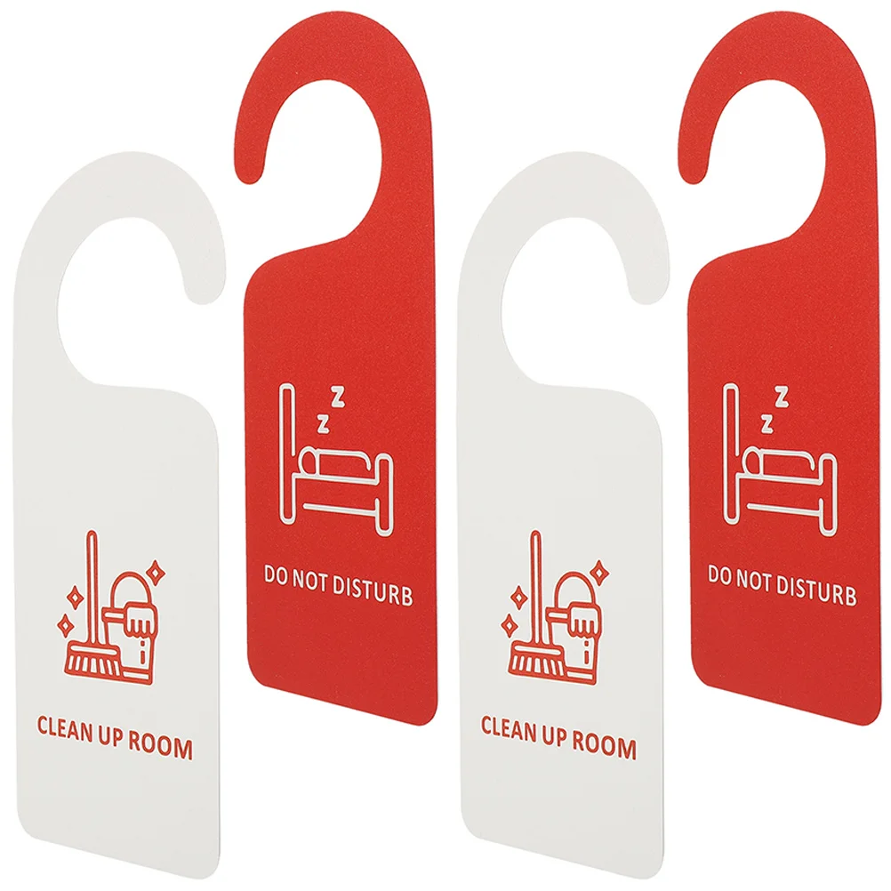 

Clean Up Room Sign Do Not Disturb Sign Double-sided Door Hanger Sign for Hotel
