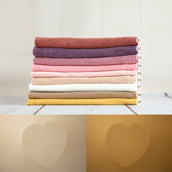 Coperta per fotografia neonato puntelli in cotone morbido elasticizzato Double Sided Use Background Studio photobot Knitting Background coperta