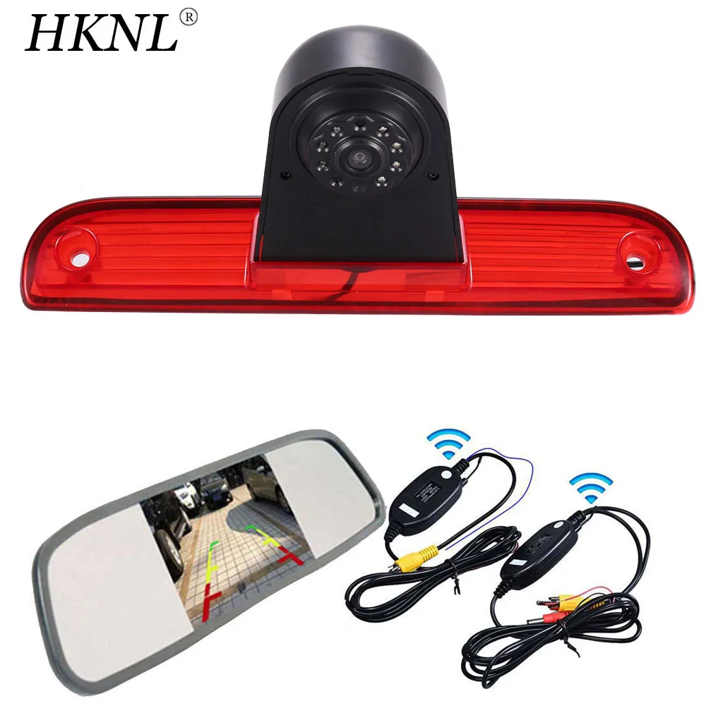 

HKNL Car Backup Camera Mirror+2.4GHZ Wireless For Fiat Ducato Carado X250 251 X290 Kasten 2006 Peugeot Boxter Citroen Jumper HD