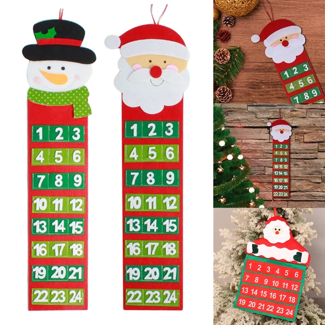 Christmas Advent Calendar Santa | Advent Calendar Santa Claus | Window  Decor - Santa - Aliexpress