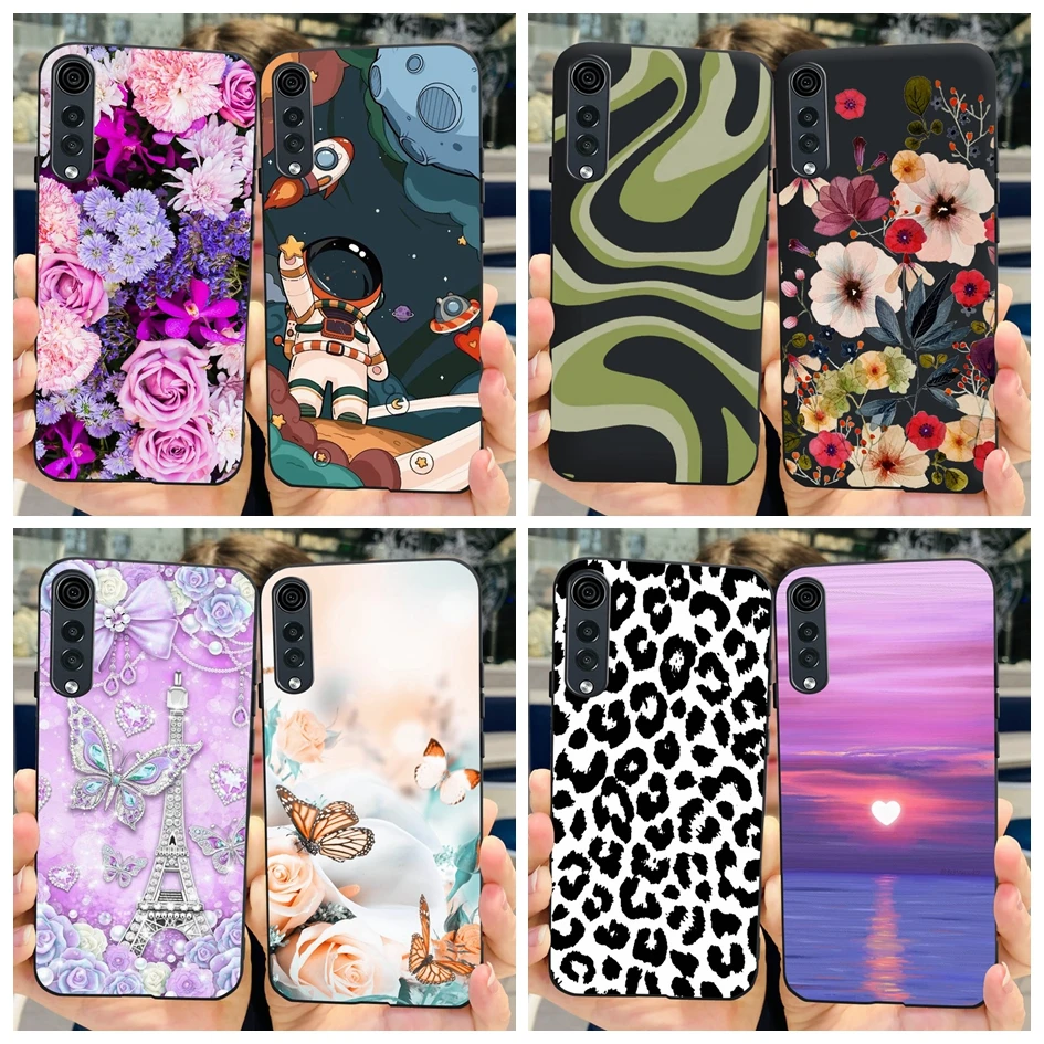 Per Lg Velvet 5G Case Lm-G900Em Silicone Nero Soft Slim Cover Posteriore Per Lg Velvet Phone Case Lm-G910 Flower Fundas Bumper Coque