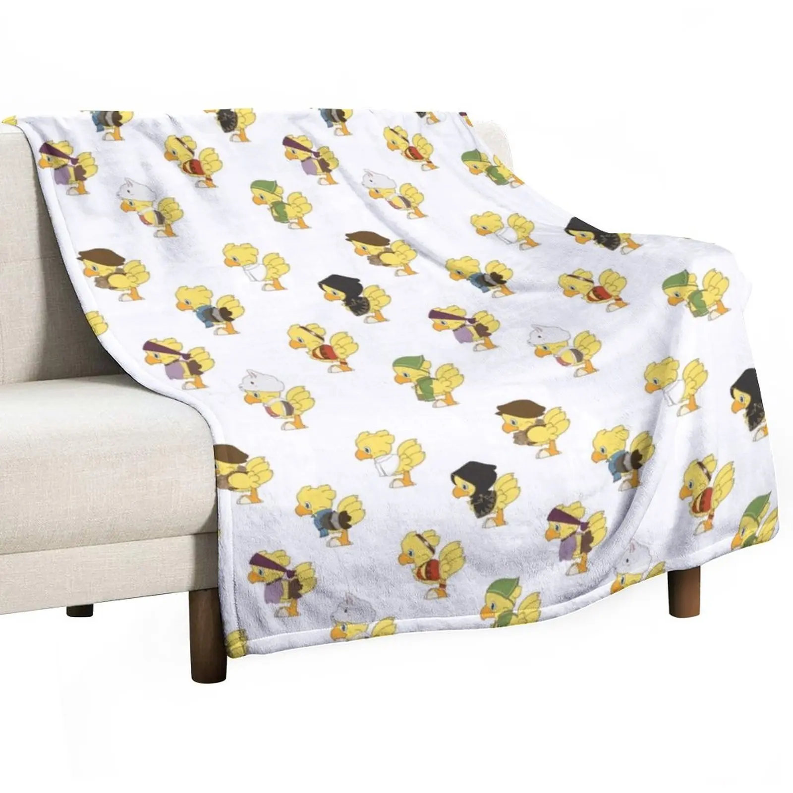 

Octopath Chocobo Throw Blanket Multi-Purpose valentine gift ideas Luxury Brand Blanket