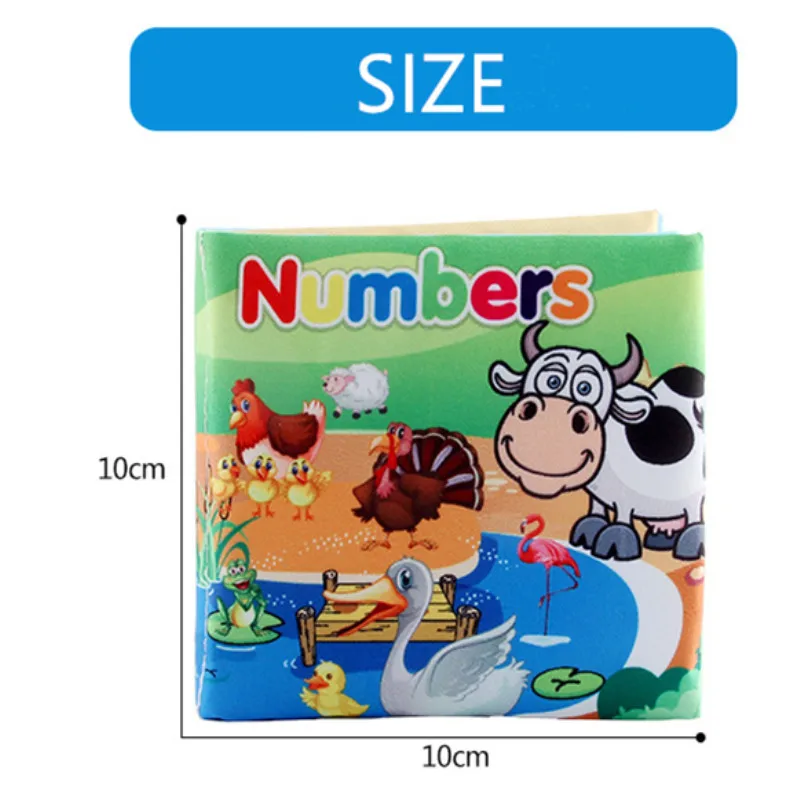 Cloth Book Toddler Soft Baby Books Rustle Sound Baby Quiet Books Infant Early Learning Educational Toys 0 -12 Months Tear-proof 5