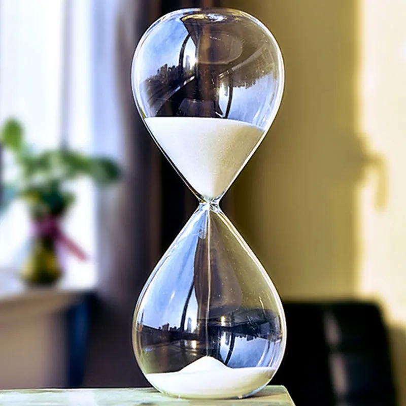 Sand Timer 1PC 5 Min Creative Sand Clock Hourglass Transparent Glass 5x12CM