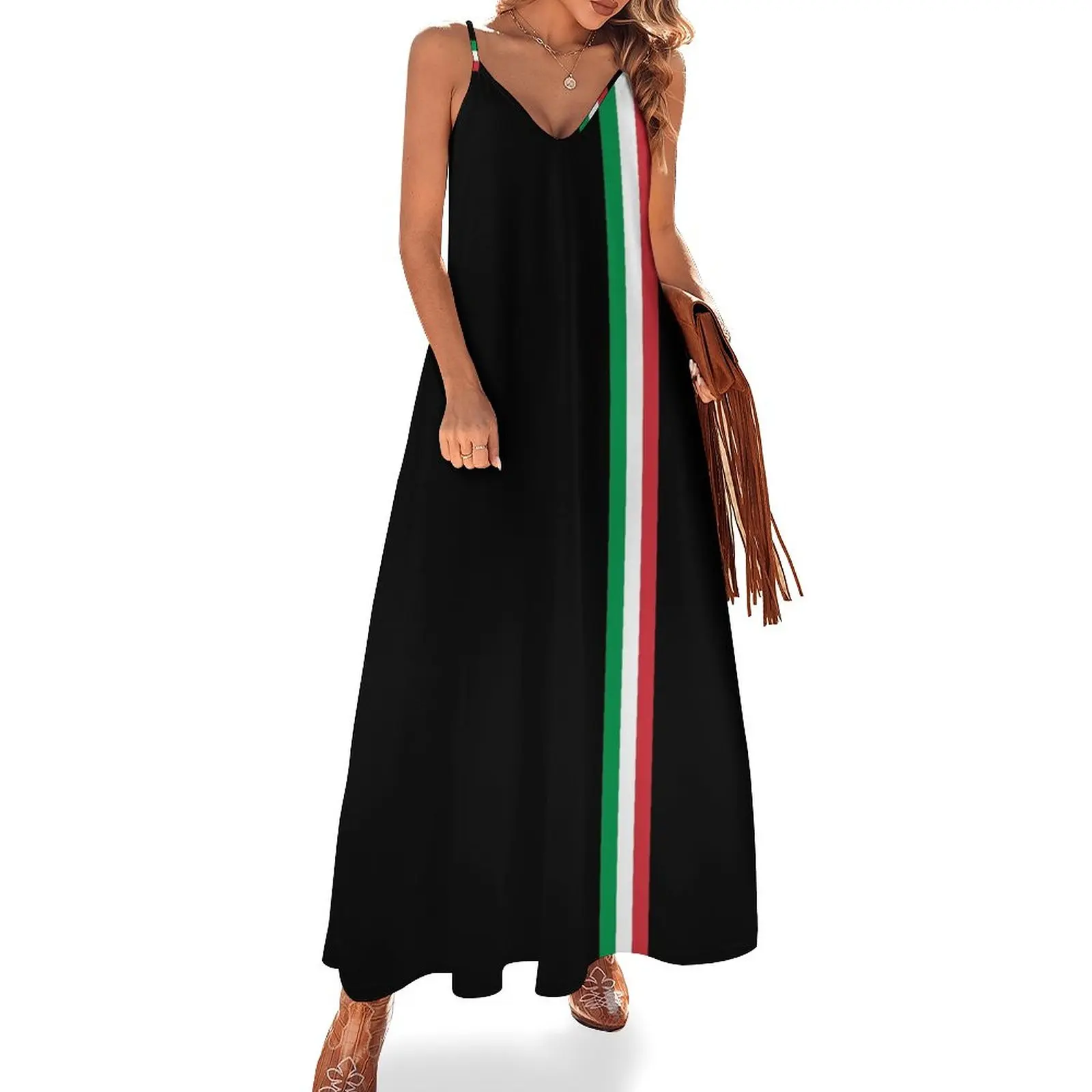

Платье без рукавов il трехцветное с итальянским флагом, вечерние платья для женщин, роскошное вечернее платье